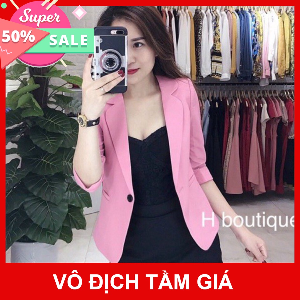 Áo Vest nữ công sở Vest nữ Hàn Quốc thời trang Fashion tay lỡ chất liệu cao cấp đủ màu