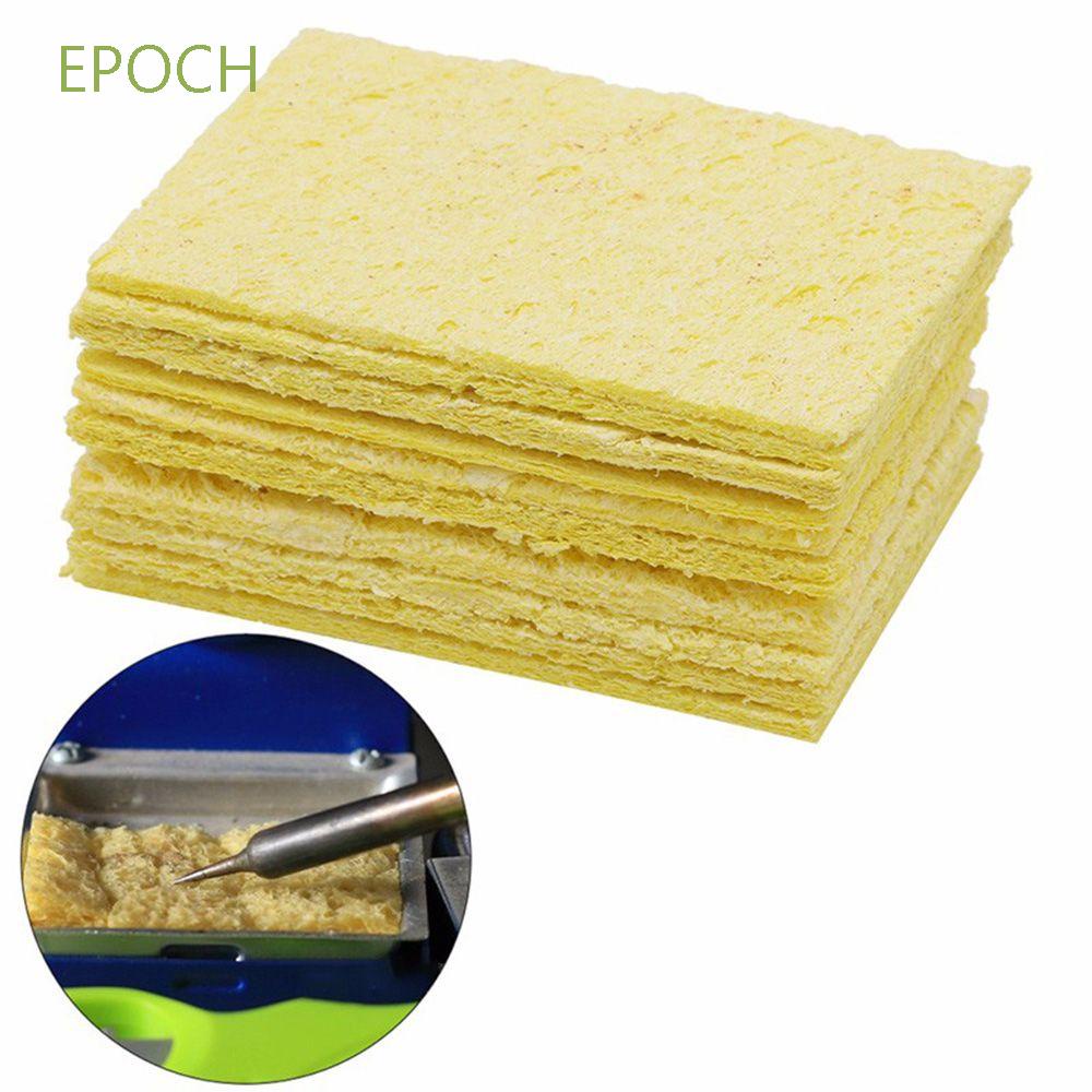Epoch Set 10 Miếng Mút Vệ Sinh Đầu Mỏ Hàn Nhiệt Độ Cao Màu Vàng