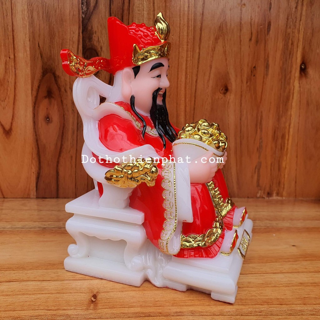 Ông thần tiền đá 14in cao 37 cm