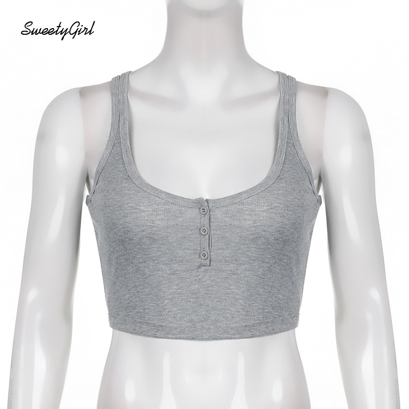 Áo Không Tay Cổ Chữ V Màu Trơn Kiểu Dáng Thể Thao Quyến Rũ Hàng Mới Dành Cho Nữ 2022