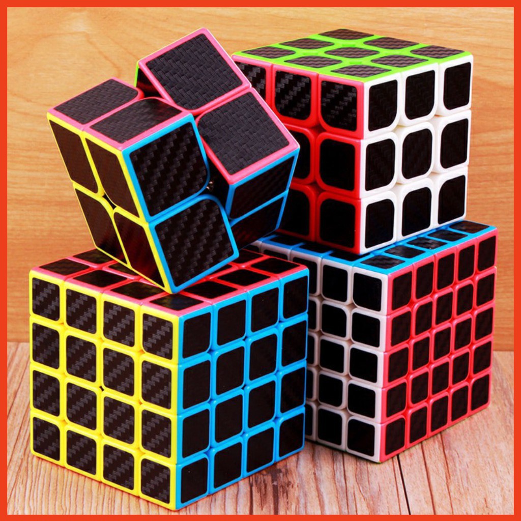 Bộ sưu tập rubik carbon 2x2 3x3 4x4 5x5 pyraminx megaminx skewb square - ảnh sản phẩm 7