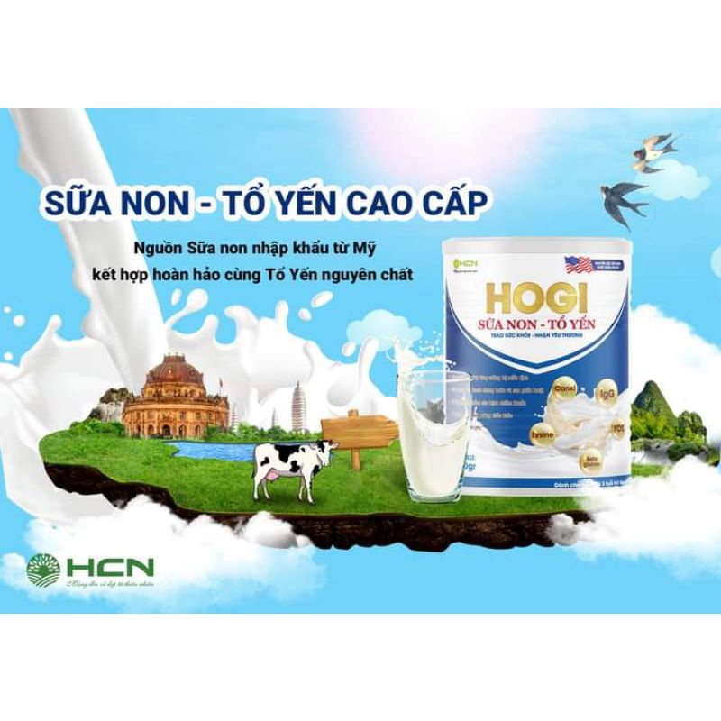 Sữa non Tổ Yến 900g Hogi tăng cường đề kháng bổ sung dinh dưỡng giúp xương chắc khỏe