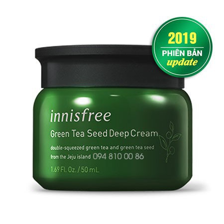 KEM DƯỠNG ẨM Chiết Xuất Mầm Trà Xanh Innisfree Green Tea Seed C 50ML CHUẨN HÀN