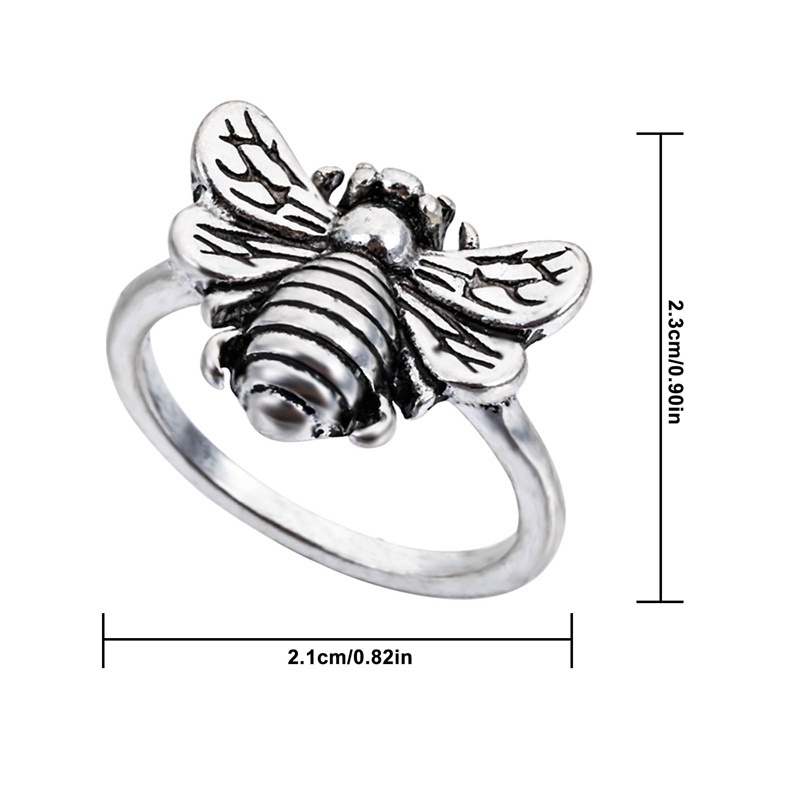 Nhẫn Đeo Ngón Tay Mạ Bạc Hình Trái Tim / Đầu Lâu / Bông Hoa / Trái Tim Phong Cách Hip Hop Mới Cho Nữ