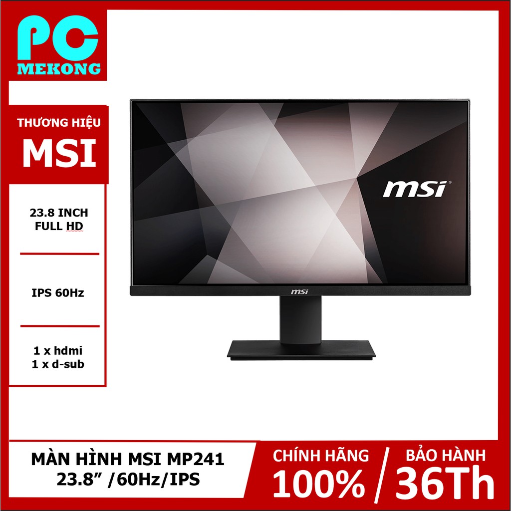 Màn hình máy tính MSI MP241 - 23.8" Full HD - Chính hãng