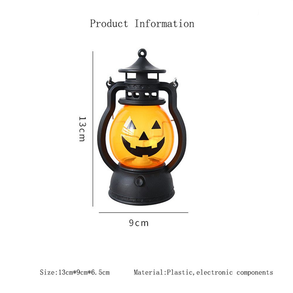Lồng Đèn LED Hình Trái Bí Ngô Dùng Trang Trí Tiệc Halloween