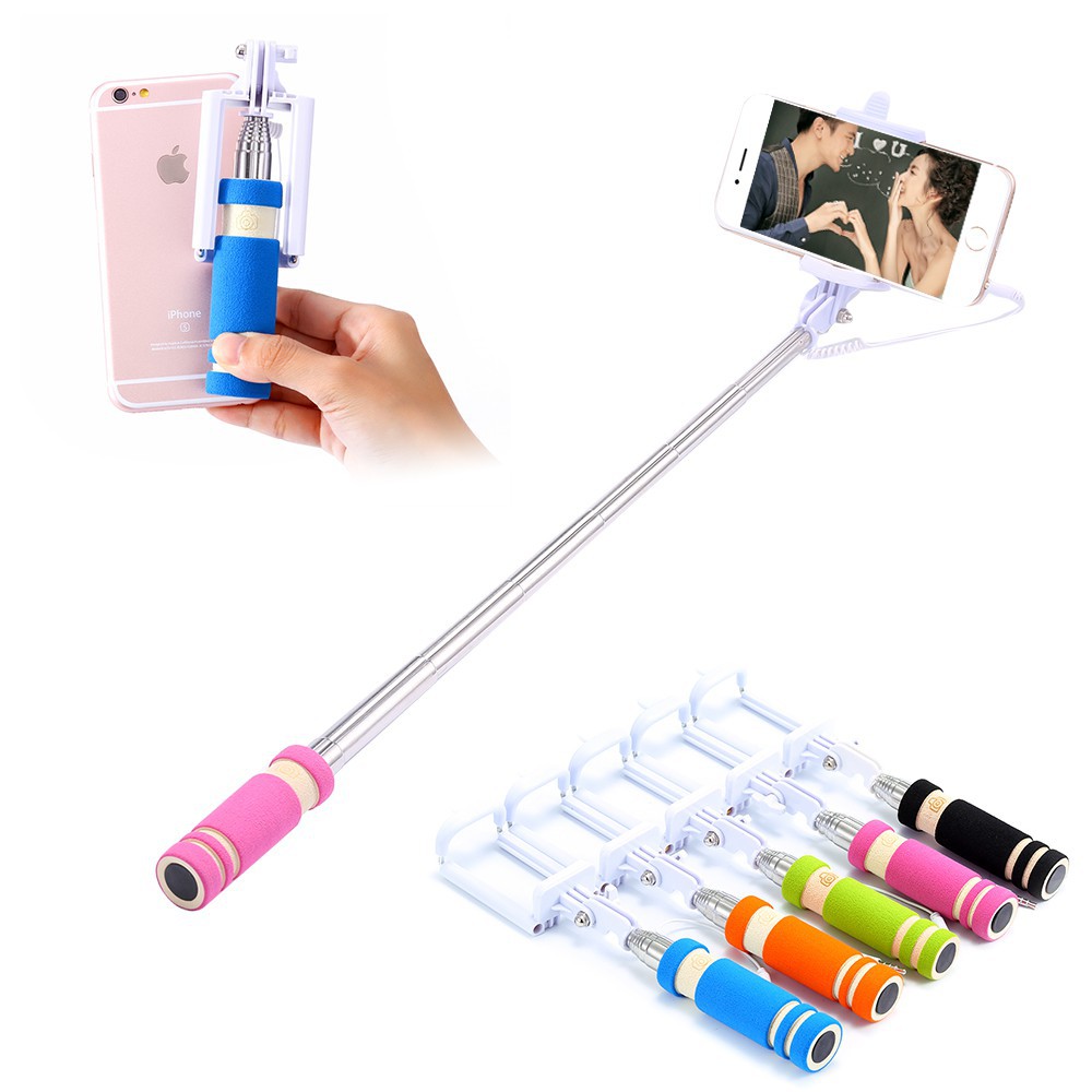 Gậy chụp ảnh selfie mini gấp lại được cho iPhone / Samsung Android