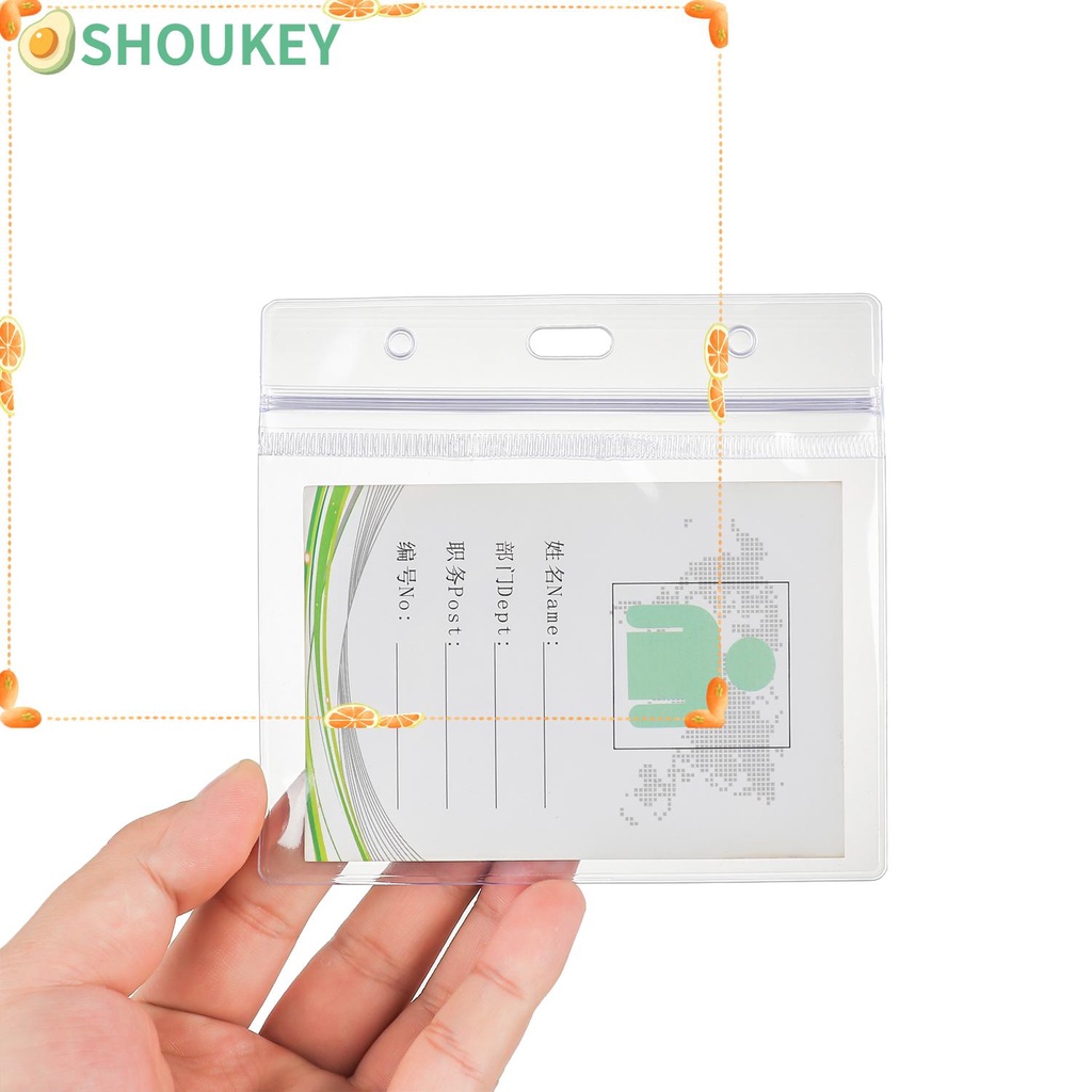Set bao đựng thẻ ID 4X3 inch bằng nhựa PVC trong suốt chống nước