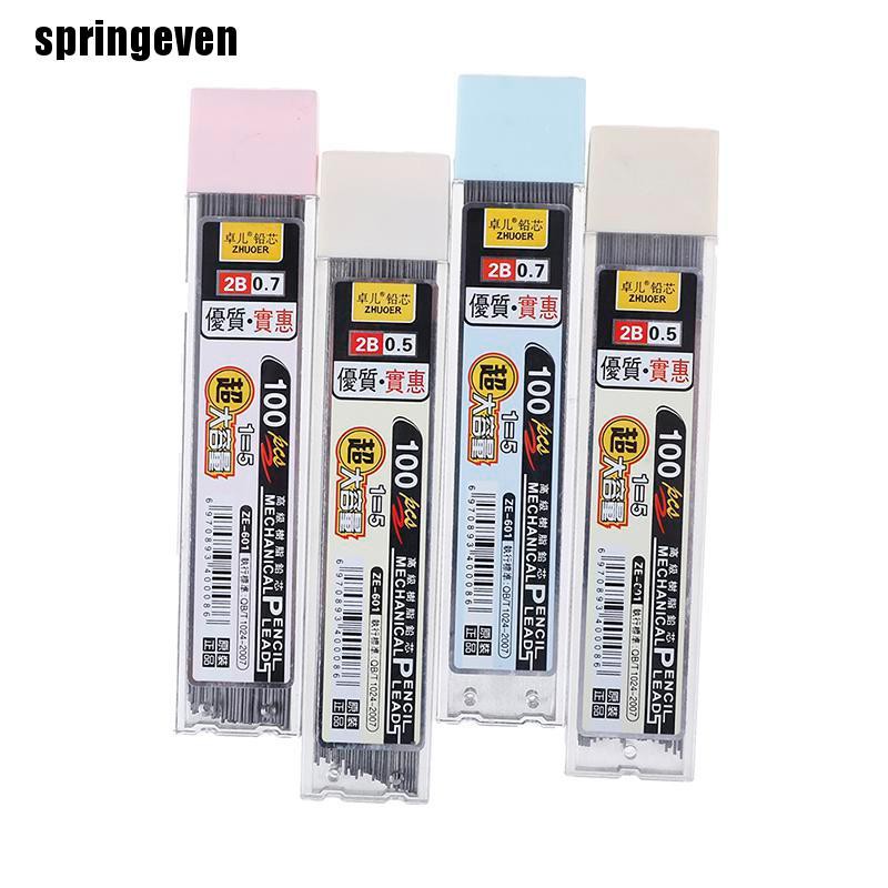 Set 100 Đầu Bút Chì 2b Tự Động Thay Thế Tiện Dụng