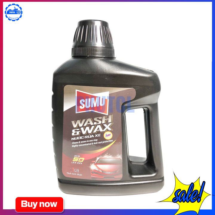 Nước Rửa Xe Bảo Vệ Màu Sơn Xe Sumo Wash &amp; Wax 1 Lít