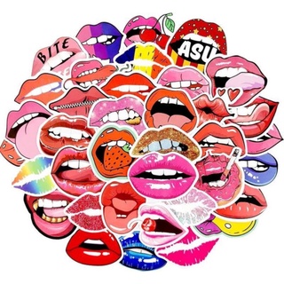 10-60 hình dán Stickers Lips môi decal
