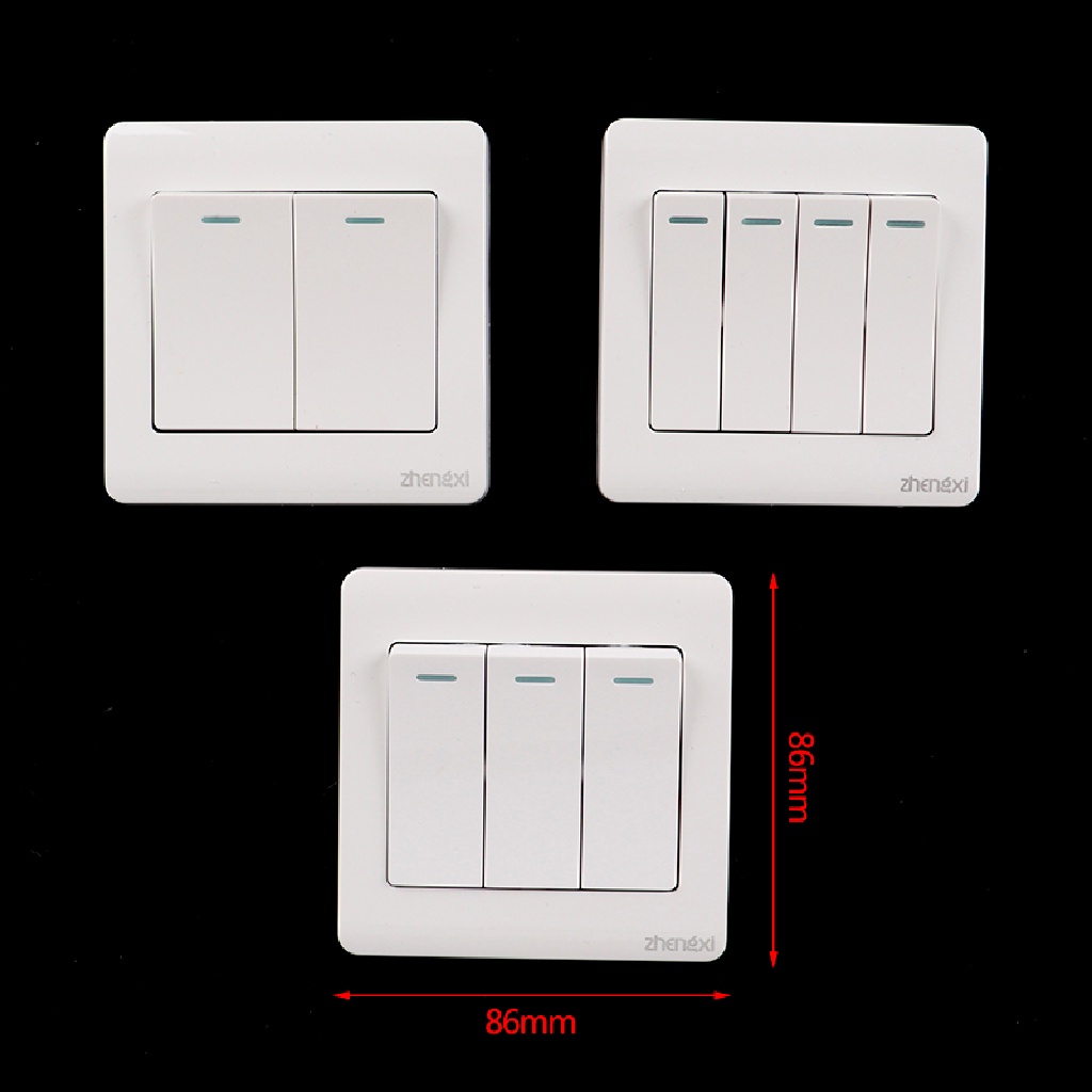 Công Tắc Đèn Gắn Tường 1 / 2 / 3 / 4 Gang 1 Chiều