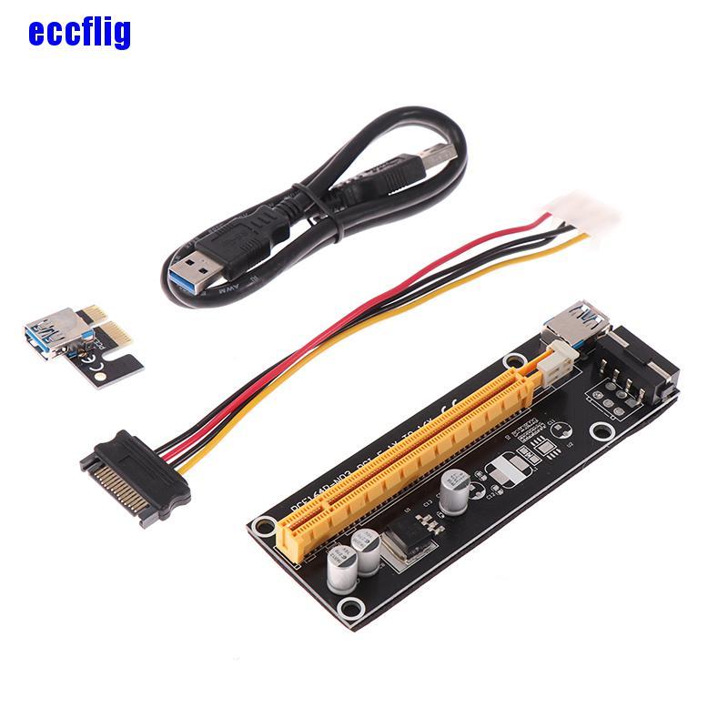 Cáp Chuyển Đổi Ecc Ver009S Pci-E Riser Card Pcie 1x Sang 16x Usb 3.0 60cm