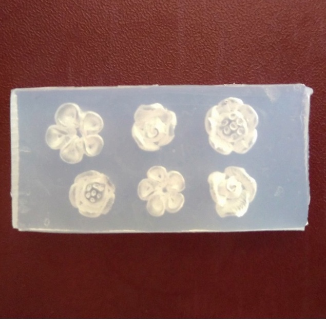 DIY - Khuôn đúc trang sức resin, làm charm trang trí nail - Hoa nhiều kiểu/ Khuôn chữ nhật