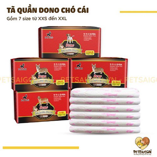 TÃ QUẦN DONO CHO CHÓ MÈO - MIẾNG LẺ