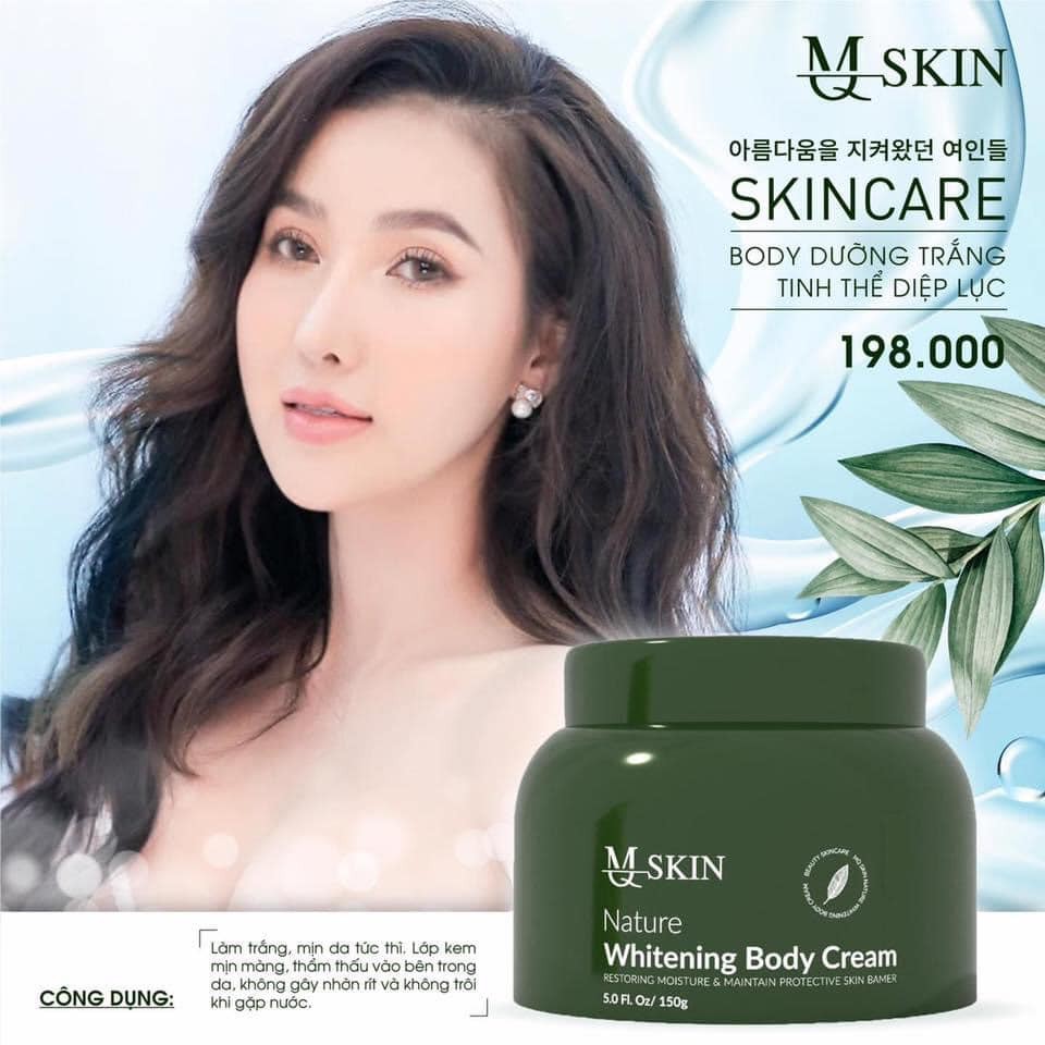 Kem Body Diệp Lục MQ SKIN - Kem body tinh thể diệp lục Nature Whitening Body Cream MQSkin 150g - Body MQ Skin