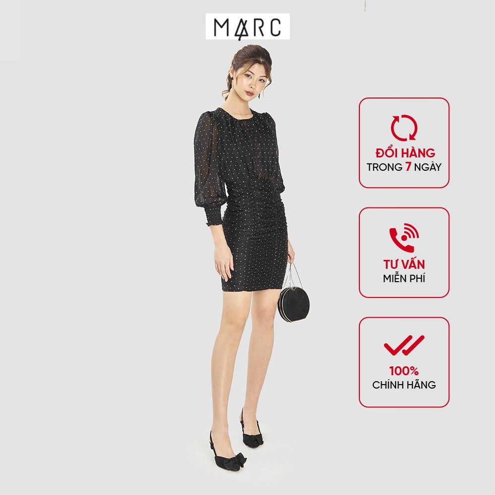 Đầm nữ form ôm nhún thân dưới - MARC FASHION