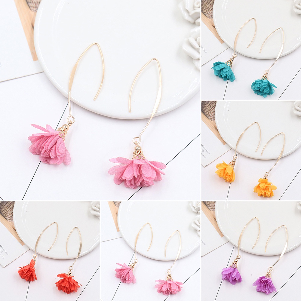 Đôi bông tai dáng dài phong cách vintage thời trang cho nữ