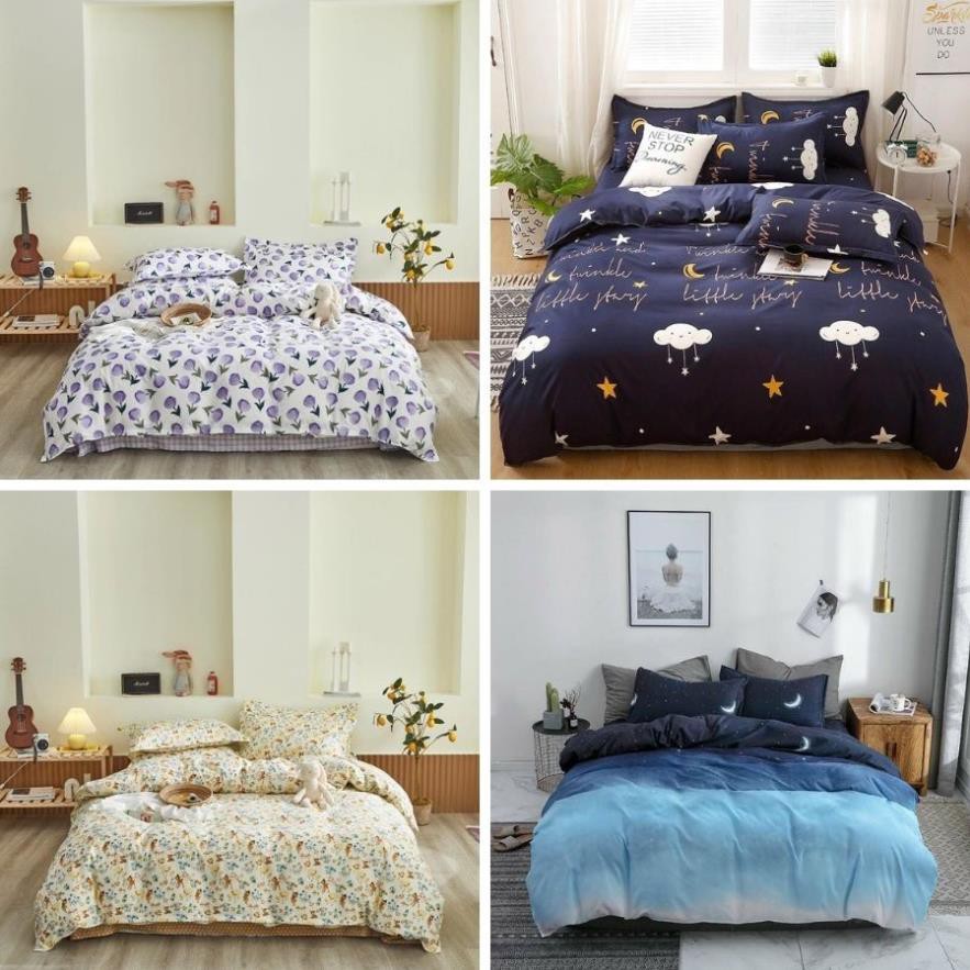 Chăn Ga Gối Đệm Nỉ Lông Gồm 4 Món Vỏ Chăn, Ga, 2 Vỏ Gối (Inbox Chọn Mẫu) Bedding 126 | BigBuy360 - bigbuy360.vn