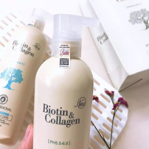 Cặp Dầu Gội Xả Biotin Collagen Trắng | Giảm Rụng Tóc,Phục Hồi Tóc Khô Xơ, Hư Tổn, Hàng Chính Hãng 1000ml | BigBuy360 - bigbuy360.vn