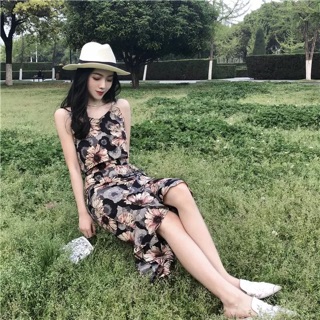 Set Đầm Đuôi Cá Hoa Mặt Trời