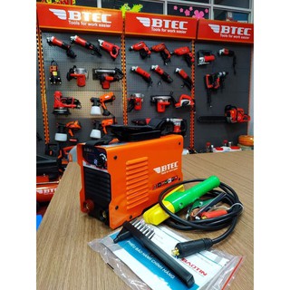 Máy hàn que điện tử mini btec mma 200es, bảo hành 12 tháng