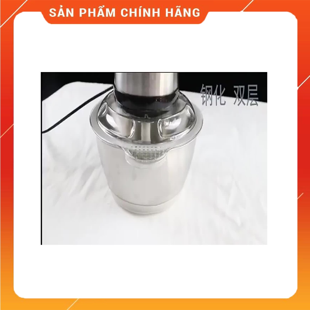 Máy Xay Thịt Cối Inox 4 Lưỡi Đa Năng, Dung Tích 2L,3L, Dễ Dàng Vệ Sinh Và Lau Chùi