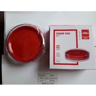 Hộp mực dấu tròn Deli 9863