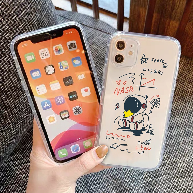 Ốp lưng iphone Ốp Lưng Trong Suốt Cho iPhone 7/7plus/8/8plus/x/11/12/pro/max/plus/promax TPU silicone