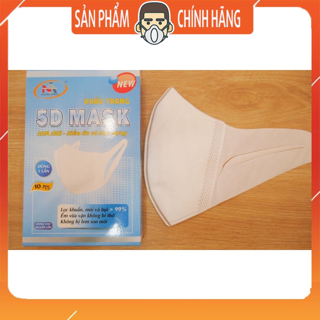 Hộp 10 cái khẩu trang 3D mask, 5D mask quai vải Famapro Nam Anh