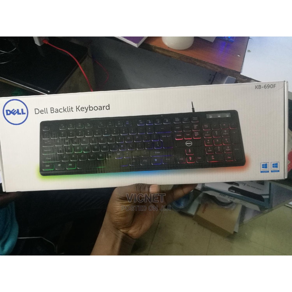 Bàn Phím Dell KB-690f - LED RGB full màu - Thiết kế mỏng thời trang