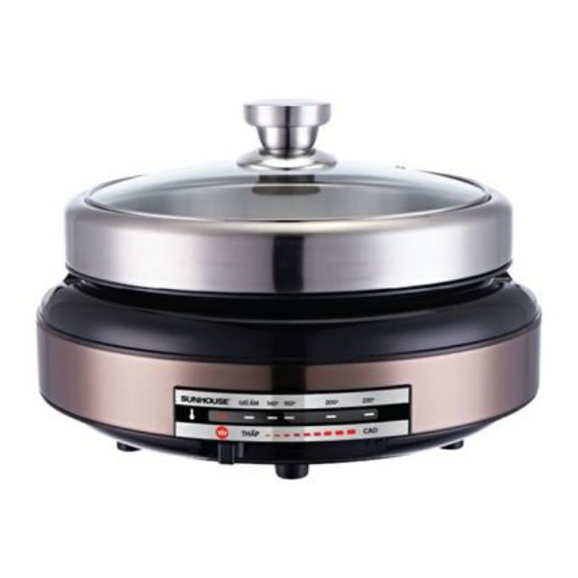 Nồi lẩu điện Sunhouse SHD4526(Tích hợp lẩu và nướng)