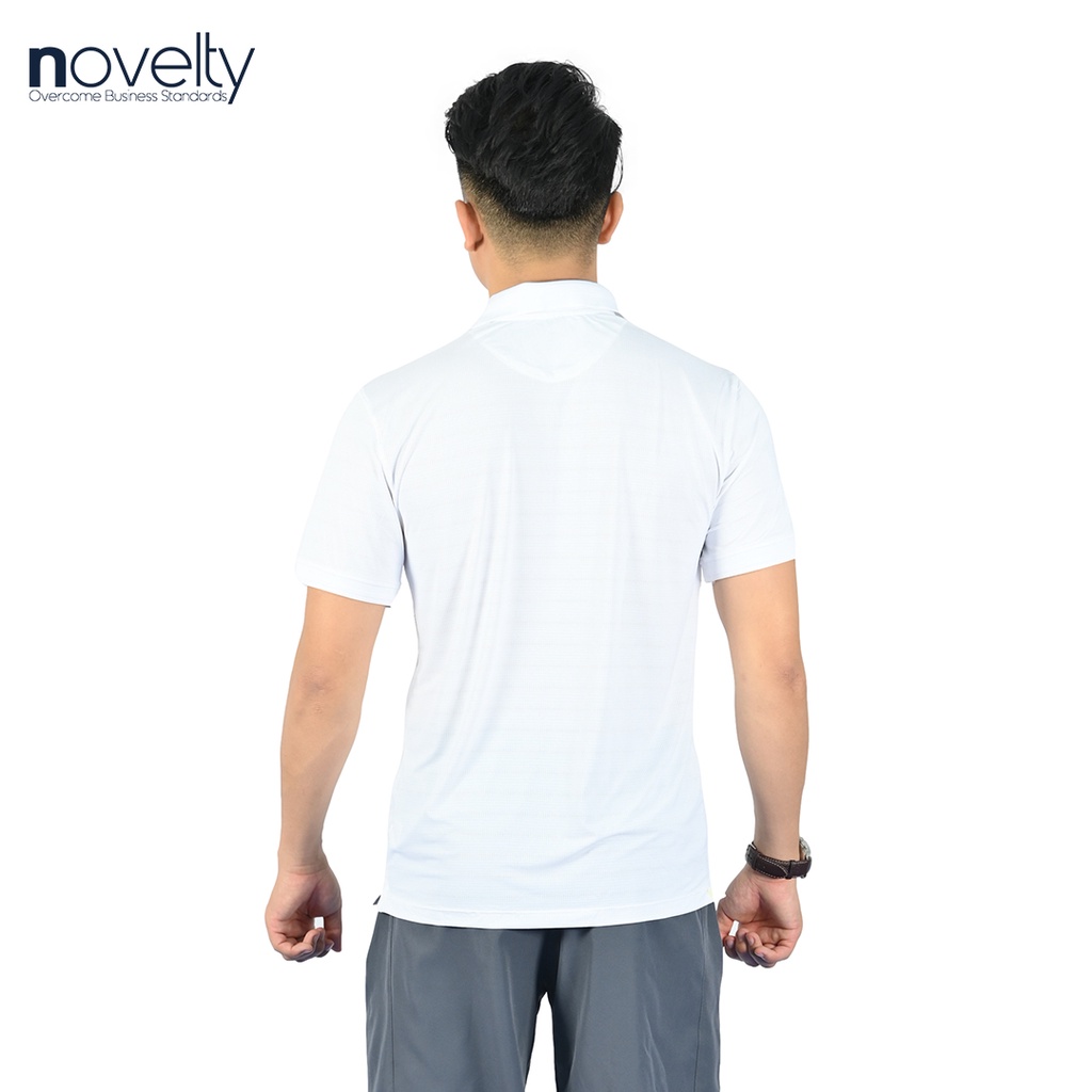 Áo thun Polo nam Novelty màu trắng Regular fit 210055N
