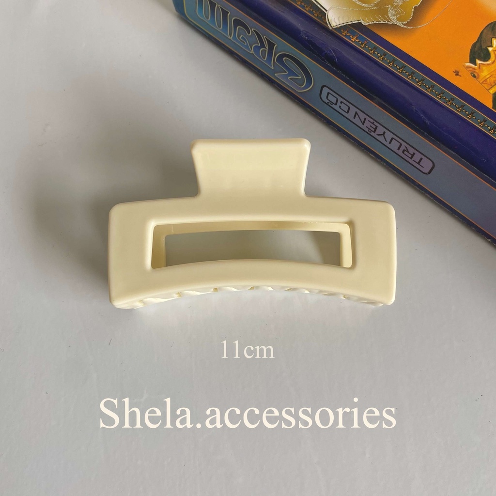 Kẹp tóc càng cua nhựa nhiều màu KT1 phong cách hàn quốc dành cho nữ Shela.accessories