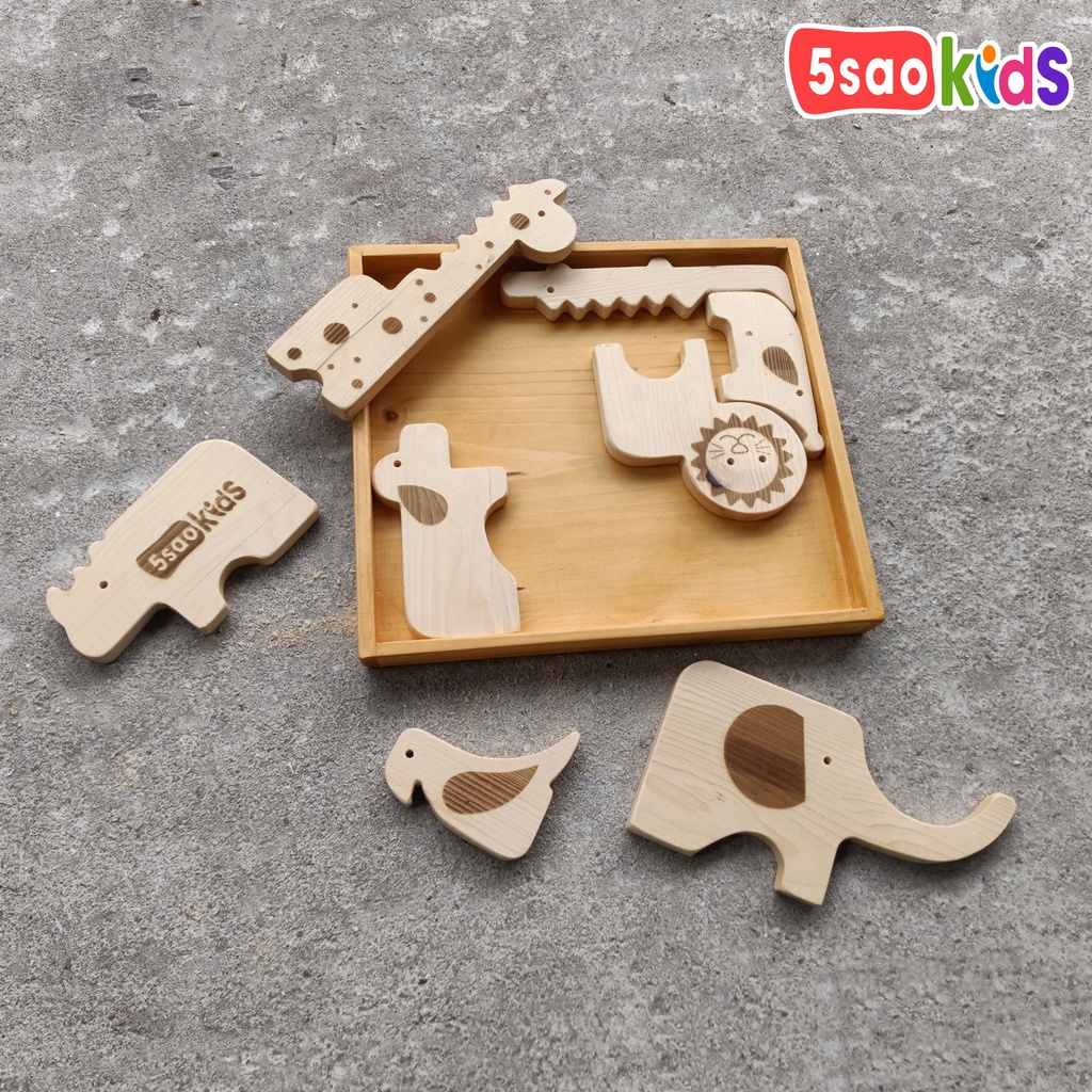 Bộ xếp hình con vật thông minh