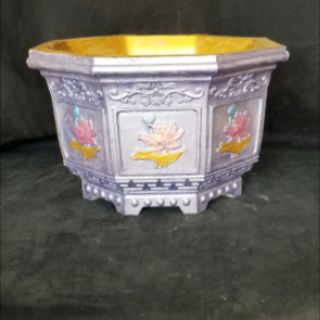 Khuôn đúc chậu bát giác 40CM