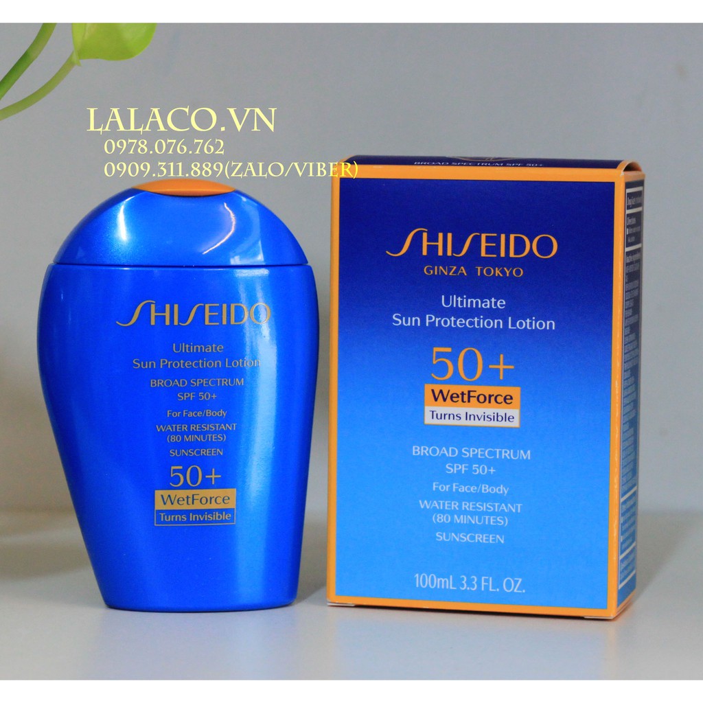 Kem chống nắng Shiseido Ultimate Sun Protection Lotion SPF 50+ 50ml /150ml