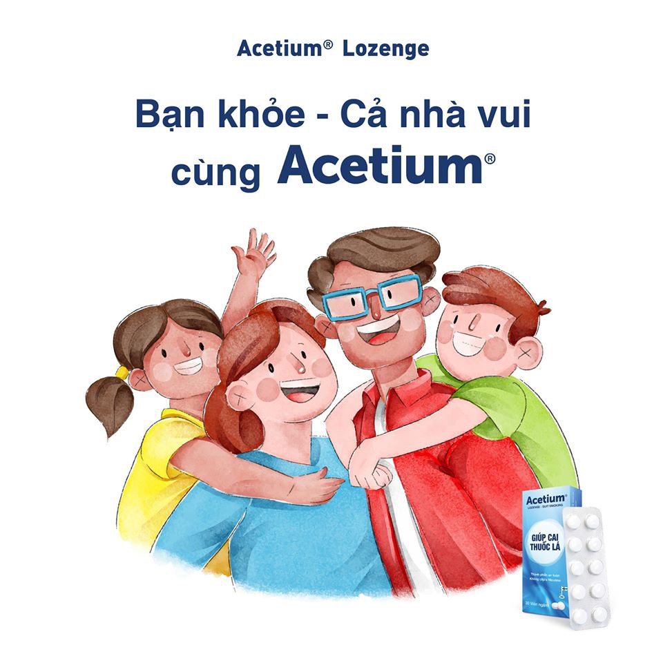 Viên ngậm cai thuốc lá Acetium