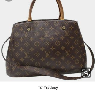 Túi xách lv da thật si Nhật size 27cm