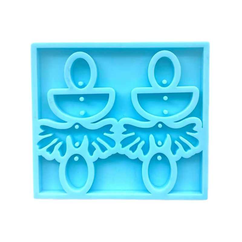 Khuôn Silicone Làm Bông Tai Epoxy Resin Nhiều Kiểu Dáng