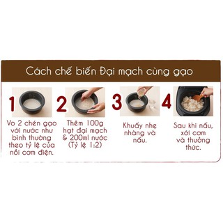 Hạt Đại Mạch Mochimugi HakuBaku 600g/800g