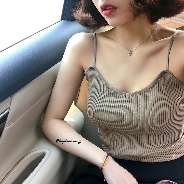 Áo thun gân 2 dây (Kèm ảnh thật)-AP22 | BigBuy360 - bigbuy360.vn