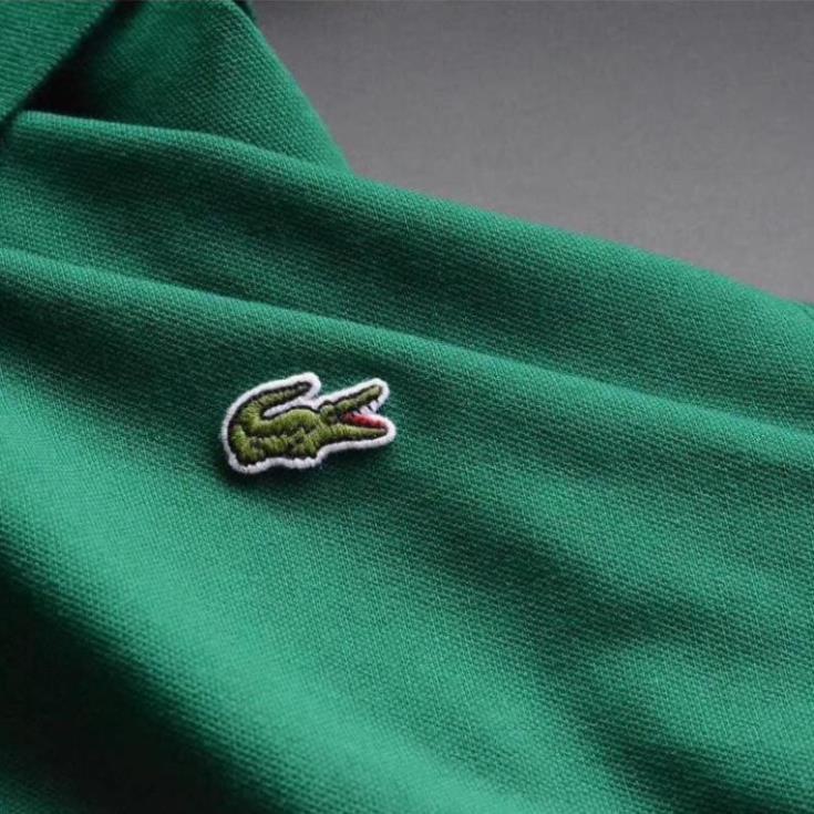 Áo Polo Lacoste Xanh Rêu Xuất Dư Có Cổ  - Chất Liệu 100% Cotton Pique Hàng VNXK  ྇ * New -
