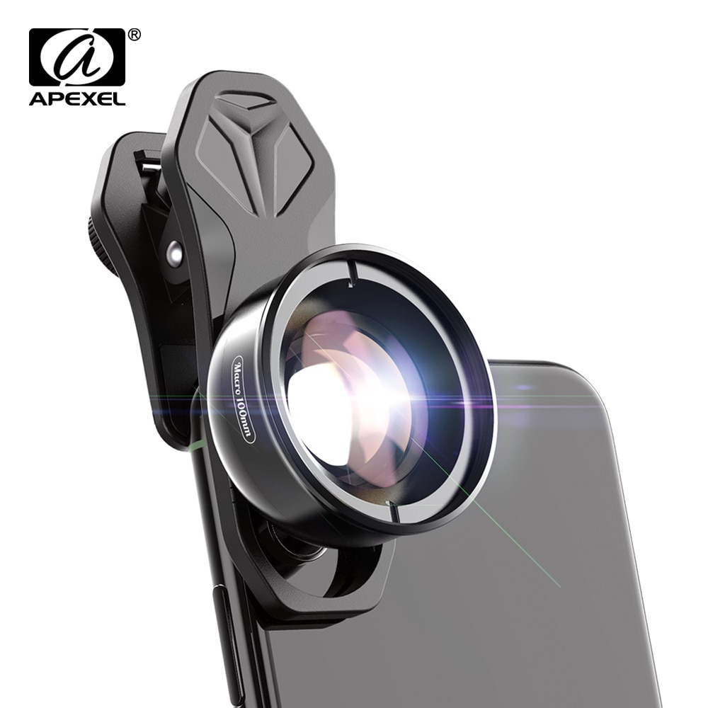 Lens Apexel 4k Hd 100mm Lens + Cpl + Star Cho Iphonex Xs Max 11amsung S10