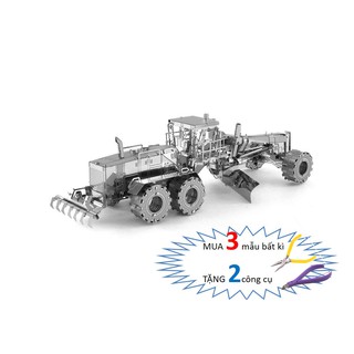 Mô Hình Lắp Ghép kim Loại 3D Xe San Gạt Công Trình