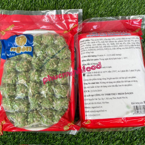 Chả Cá Tẩm Cốm Xanh Ô Ngon - Gói 500 Gram