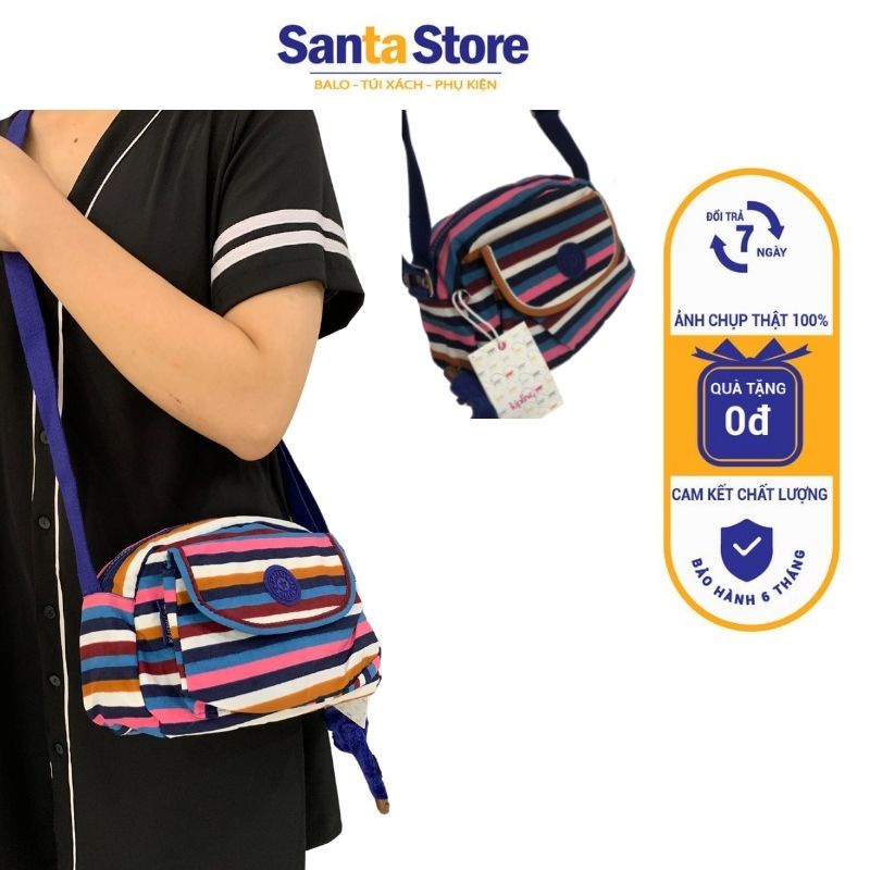 Túi vải đeo chéo nữ mini đựng điện thoại ví đẹp Kipling KL2115 SANTA STORE thời trang cao cấp giá rẻ nhiều ngăn xinh xắn