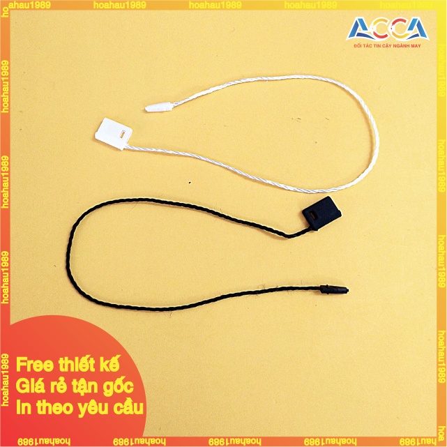 Dây treo tag mác quần áo_dây dù dài 17,5cm_dùng để gắn nhãn mác, thẻ bài_1000 dây/túi_Nhận làm dây treo khắc Logo