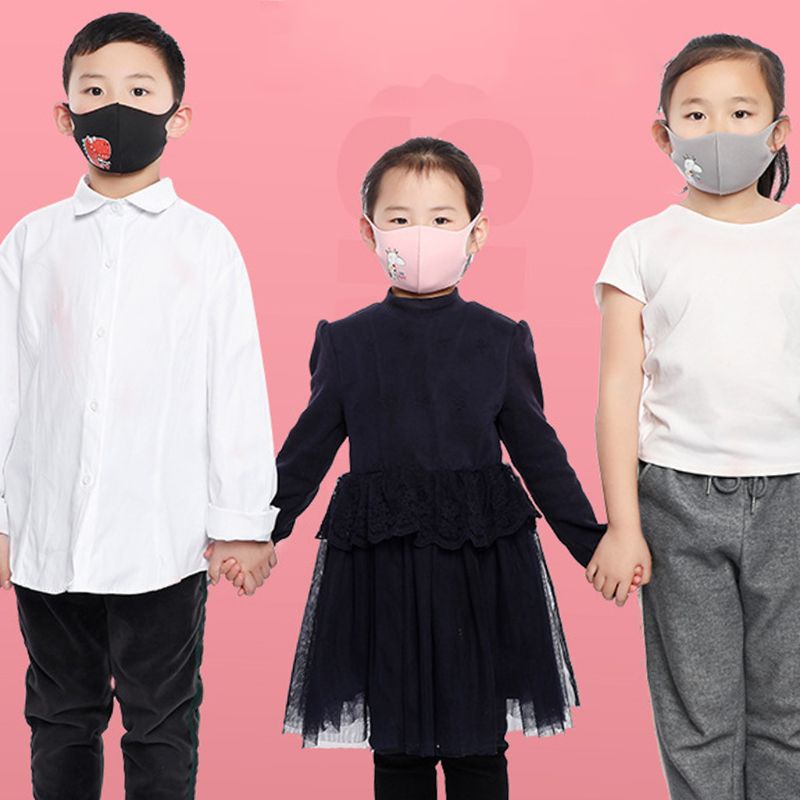 Vỏ Bọc Mặt Nạ Vải Lụa Lạnh Co Giãn Thoáng Khí Chống Bụi Chống Ô Nhiễm Hình Khủng Long 3D