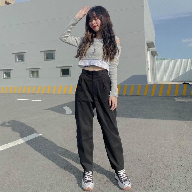 Áo TRỄ VAI Nữ TAY DÀI Rubystore Áo Kiểu Nữ Dài Tay Chất Len Tăm Dày Dặn Mềm Mịn ADT02 Moonstore